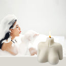 Candle Silicone Mold DIY Soap Plaster Making Home Decor (Upper Body) Newly