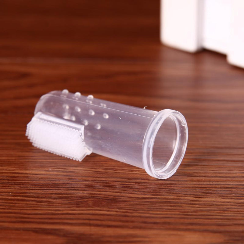 Pet Dog Cat Silicone Finger Toothbrush Oral Dental Cleaning Teeth Care(01) Newly