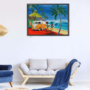 Diamond Painting Sea Car Full Round Drill Picture of Rhinestone DIY Drawing