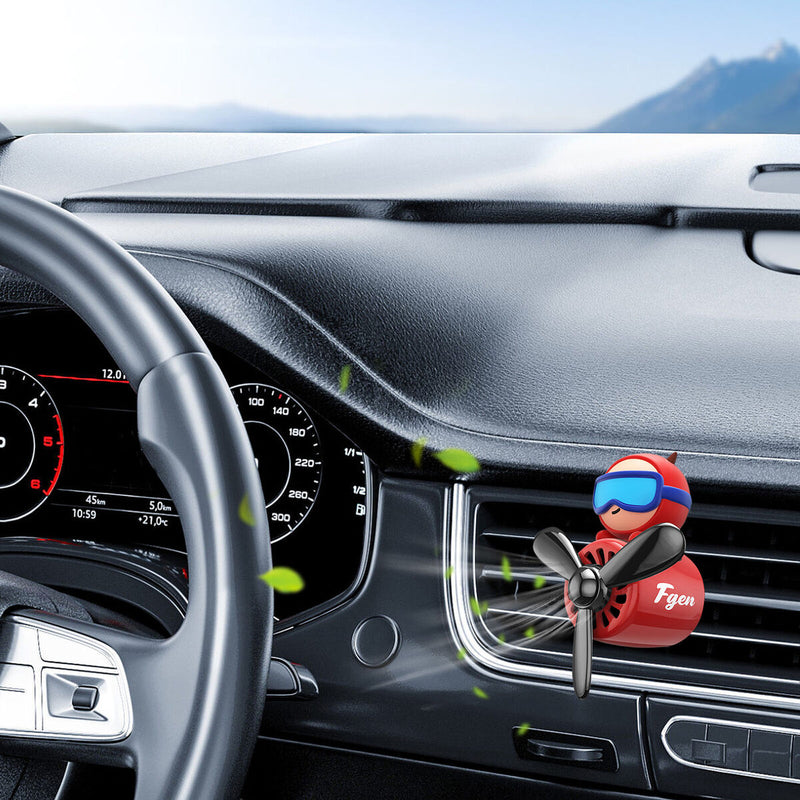 Cartoon Pilot Air Freshener Refillable Perfume Clip Deodorizing Auto Accessories