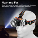 Bright USB Rechargeable LED Headlamp Fishing Light Sensor Headlight Head Torch