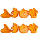Cookie Cutter Halloween Biscuit Mold Plunger Halloween Pumpkin Ghost Theme