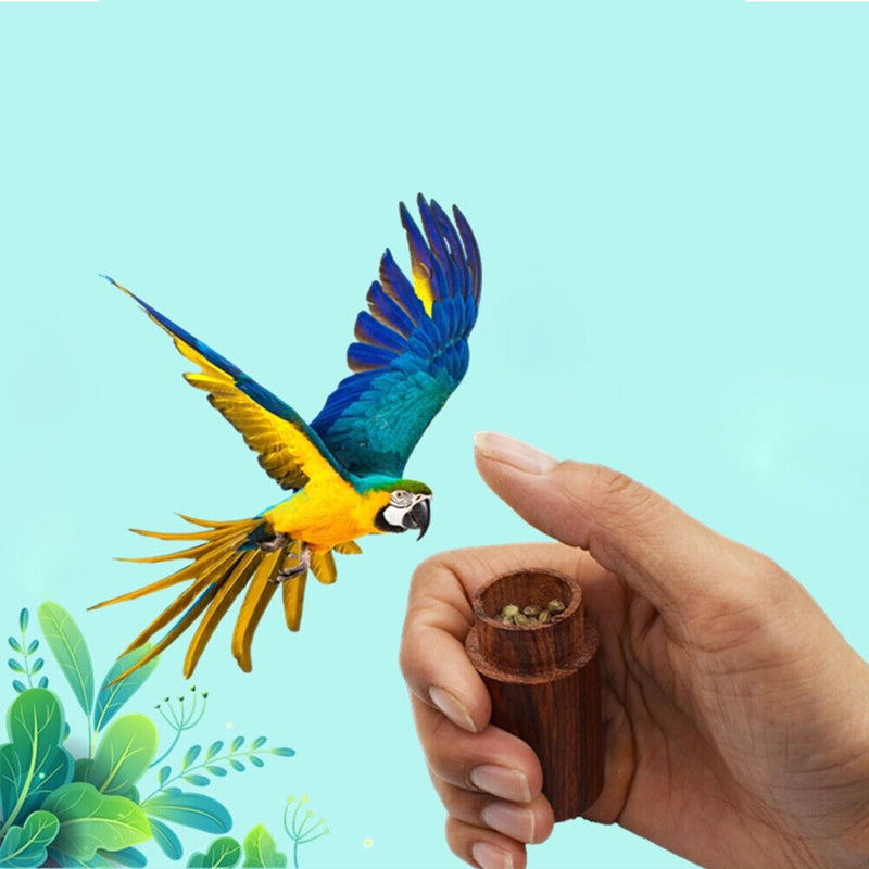 Bird Training Food Jar Parrot Hand-held Feeder Tank Pet Birds Training Tool