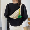 Straw Chest Packs Fanny Belt Bags Fashion Summer Messenger Crossbody Bag Pouch