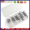 50pcs High Carbon Steel Barbed 3-Claw Fishing Hooks Set Lure Triple Fishhoo