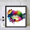 DIY Diamond Embroidery Graffiti Lip Rhinestone Diamond Painting for Wall Gift