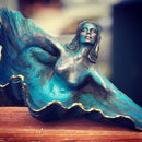 Clam Shell Goddess Ocean Altar Bowl Sculpture Figures Home Decor Craft Gift