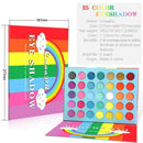 Rainbow Colors 35 Neon Eyeshadow Palette Eyeshadow Shadow Colorful Palette U5E6