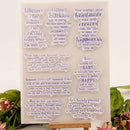 DIY Transparent Stamp Album Silicone Photo Card Cutter Mold Manual Seal Decor