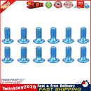 12pcs M5x8mm Disk Brake Bolts T25 Bike Bottle Holder Bolts Screw (Blue) Newly