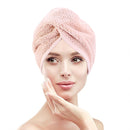 Hair Towel Wrap 2 Pack Microfiber Quick Dry Hair Towels Cap for Women Wet Hair