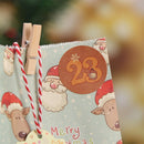 Holiday Paper Bag Countdown Hanging Tags Number Label Christmas Advent Calendar