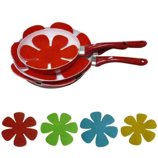 4Pcs Flower Non-stick Pot Mat Bowl Placement Pot Holders N2I4 Home Kitchen B7G9