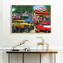 Oil Paint By Numbers Picture DIY Drawing Street Car Painting Kit Artwork