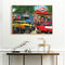 Oil Paint By Numbers Picture DIY Drawing Street Car Painting Kit Artwork