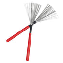 #A 2pcs Drum Sticks Wood Handle Cleaner Drum Brushes Percussion Drum Accessories