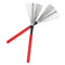 #A 2pcs Drum Sticks Wood Handle Cleaner Drum Brushes Percussion Drum Accessories