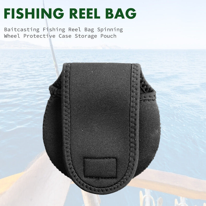 Spinning Reel Pouch Baitcasting Fishing Reel Bag Protective Case Cover Holder