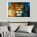 5D DIY Round Drill Diamond Painting Lion Cross Stitch Embroidery Needlework