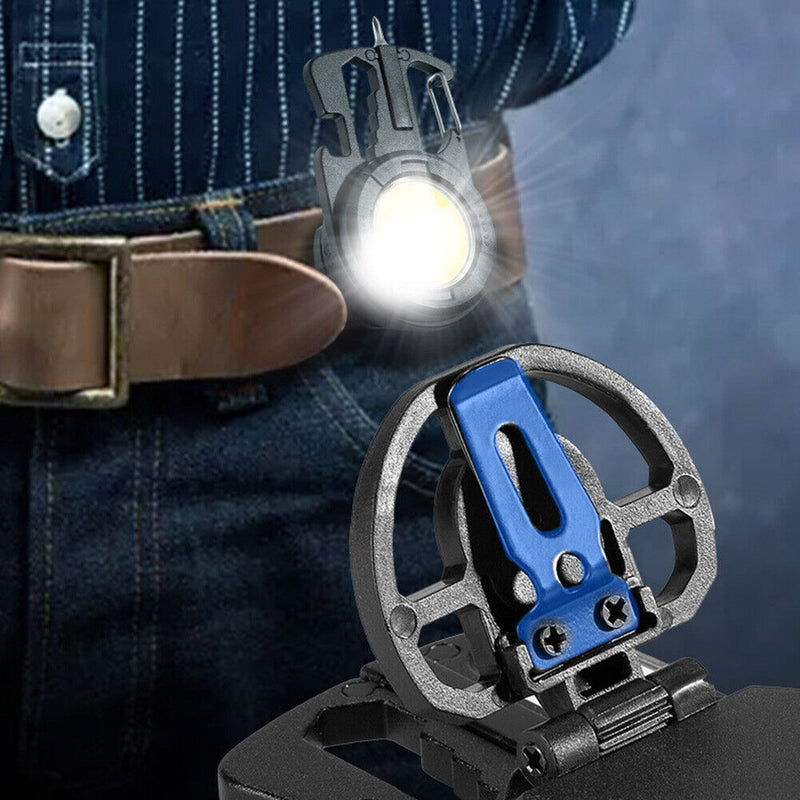 3 Gears Cob Work Lights Waterproof Rechargeable Flashlight Outdoor Camping Tool