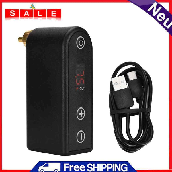 Wireless Tattoo Power Supply RCA Connector Mini Digital Tattoo Battery Power
