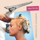 60pcs Metal Hair Clip Hairdressing Sectioning Clamps Salon Hairpin Styling