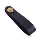 Leather Electric Guitar Strap Button Lock Belt for Bass Ukulele (Brown)