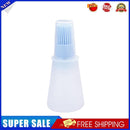 Portable Silicone Oil Bottle with Brush Grill Liquid Baking Tool (Blue)