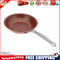 25.5cm Round Copper Non-stick Pan Steak Egg Frying Pan Kitchen Cooking Tool
