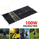 #A 100W Solar Panel Kits 12V/24V with 30A/60A/100A Controller for Car Yacht RV B