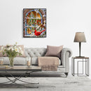 DIY Oil Painting By Numbers Kits Christmas Windows Xmas Party Home Decoration