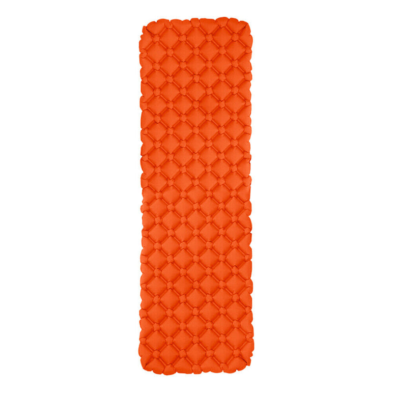 Tent Camping Mat Inflatable Hiking Portable Travel Sleeping Pad (Orange) Newly