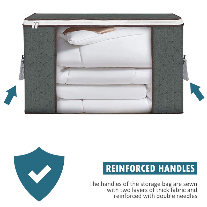 Comforter Storage Bag Large Organizer for Bedding Blanket Clothes Foldable