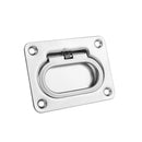 Cabinet Anti-rattle Spring Deck Pull Handle Satinless Steel Flush Lift Ring