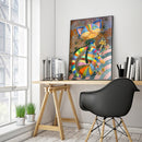 Colored DIY Arts Digital Oil Painting Colorful Cat No Frame Picture By Number