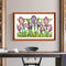 Partial Embroidery 14CT Cross Stitch Beautiful Iris Needlework Kit for DIY