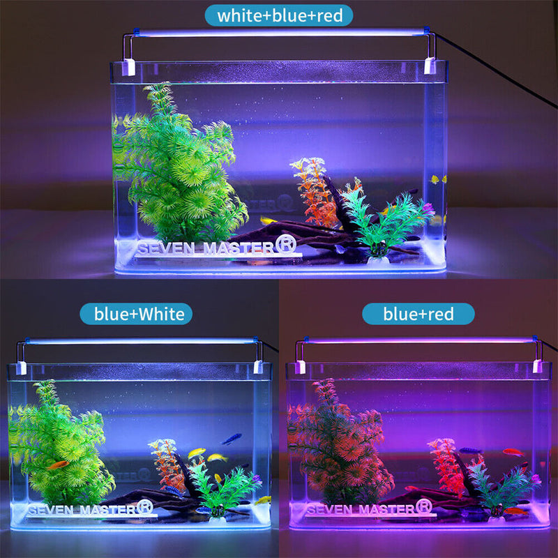 Aquarium Light Bar LED Fish Tank Clip Lamp Plant Grow Lighting (38cm US) Newly