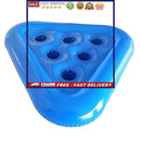Inflatable Triangle Drinks Cup Holder Pool Floating Table Bar Tray Summer P