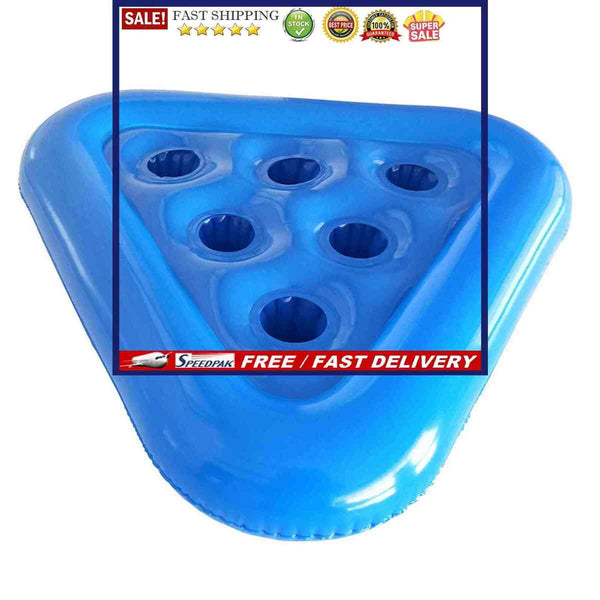Inflatable Triangle Drinks Cup Holder Pool Floating Table Bar Tray Summer P