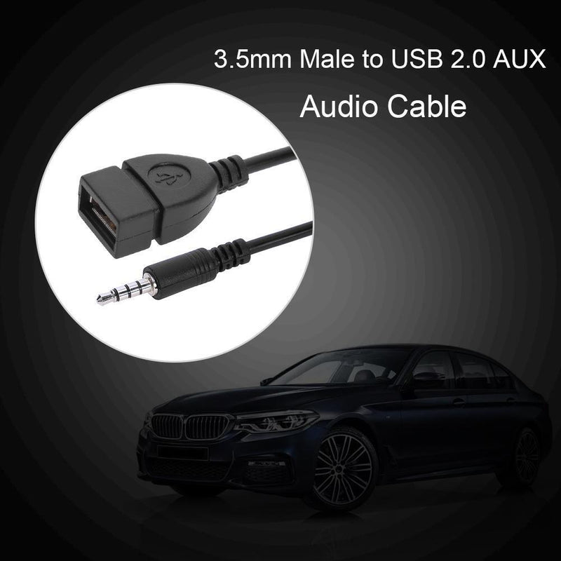 ALLOYSEED AUX Adapter Cable Audio Cable 3.5mm Male Female Female, USB-2.0-K