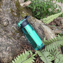 Large Capacity Water Kettle 650ml Outdoor Gym Filter Shaker Bottle (Green) Newly