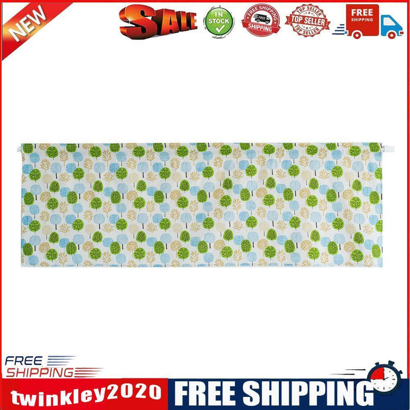 Short Curtain Shading Curtains Home Decor for Window Screen (Blue Tree)