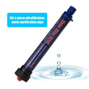 Camping Filter Straw Water Purifier Outdoor Drink Water Filter (Navy Blue)