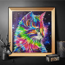 5D DIY Special Shaped Diamond Paint Multi Cat Cross Stitch Embroidery Kit Newly