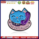 Cartoon Phone Cat Brooches Lapel Pin Women Men Clothing Bags Metal Badge Jewelry