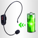 RadioFM Wireless Headset Microphone Handsfree Megaphone Mic for Loudspeaker