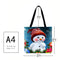 Motingdi Snowman Shopping Bag, Printed, Casual, Large Capacity, 40x