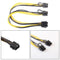 8pin Graphics Graphics Card Dual PCI-e 8Pin(6Pin+2Pin) Power Cord
