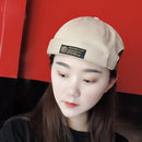 Women Men Hats Cotton Landlord Breathable Beanie Hat Sailor Cap (Khaki)