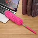 Adjustable Stretch Microfiber Duster Static Suction Dusting Brush (Rose Red